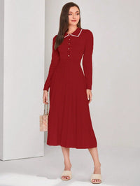 Vestido Cravo e Canela