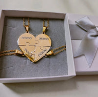 Colar Minhas Metades Personalizável - Aço Inoxidável - Gravação a Laser - Até 50% Off - Oferta Especial! 🔥