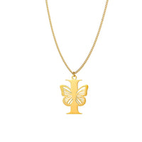 Colar Personalizado Minha Borboleta - Folheado a Ouro - Corte a Laser - Não perde a Cor - Envio Grátis