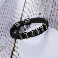 Pulseira Personalizada | Couro + Aço Inoxidável | Oferta Especial