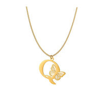 Colar Personalizado Minha Borboleta - Folheado a Ouro - Corte a Laser - Não perde a Cor - Envio Grátis