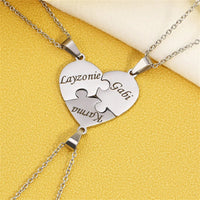 Colar Minhas Metades Personalizável - Aço Inoxidável - Gravação a Laser - Até 50% Off - Oferta Especial! 🔥
