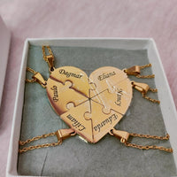 Colar Minhas Metades Personalizável - Aço Inoxidável - Gravação a Laser - Até 50% Off - Oferta Especial! 🔥