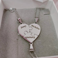 Colar Minhas Metades Personalizável - Aço Inoxidável - Gravação a Laser - Até 50% Off - Oferta Especial! 🔥