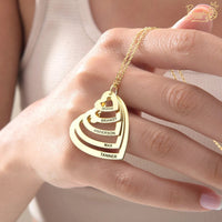 Colar Meus Corações Personalizável - Gravação a Laser - Oferta Especial dia das Mães! ♥