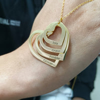 Colar Meus Corações Personalizável - Gravação a Laser - Oferta Especial dia das Mães! ♥
