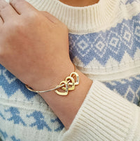 Pulseira Meus Corações Personalizável - Minha Família | Gravação a Laser - Oferta Especial Dia Das Mães 🔥