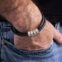 Pulseira Couro Personalizável | Gravação a Laser - Oferta Especial Liquida Janeiro 🔥