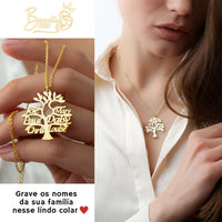Colar Árvore Da Vida Personalizável - Minha Família - Corte a Laser - Oferta Especial Dia Das Mães! ♥